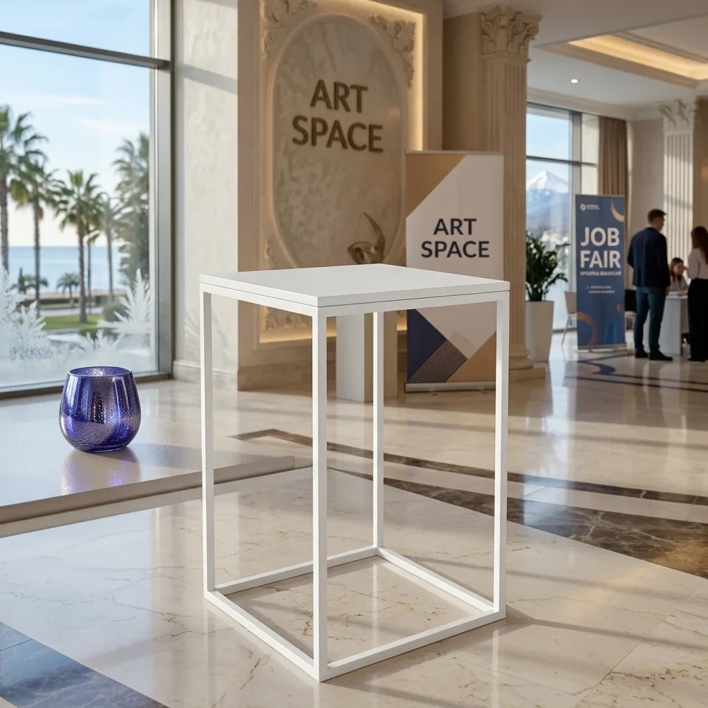 Аренда белого стола-консоли в Сочи от ART SPACE