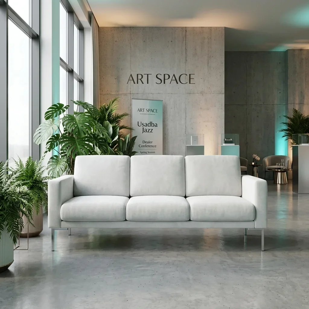 Аренда белого трехместного дивана Urban White в Сочи
