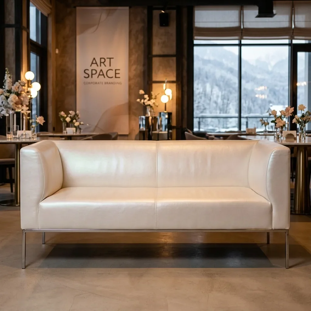 Аренда белого трехместного дивана в Сочи от ART SPACE