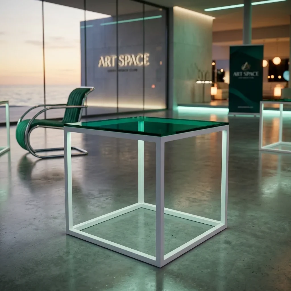 Аренда белого журнального стола White Glass в Сочи