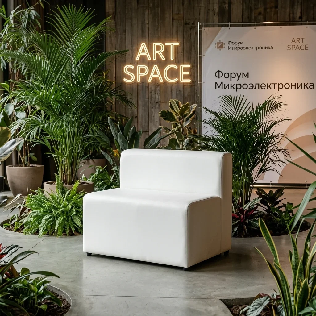 Аренда белой модульной секции в Сочи от ART SPACE