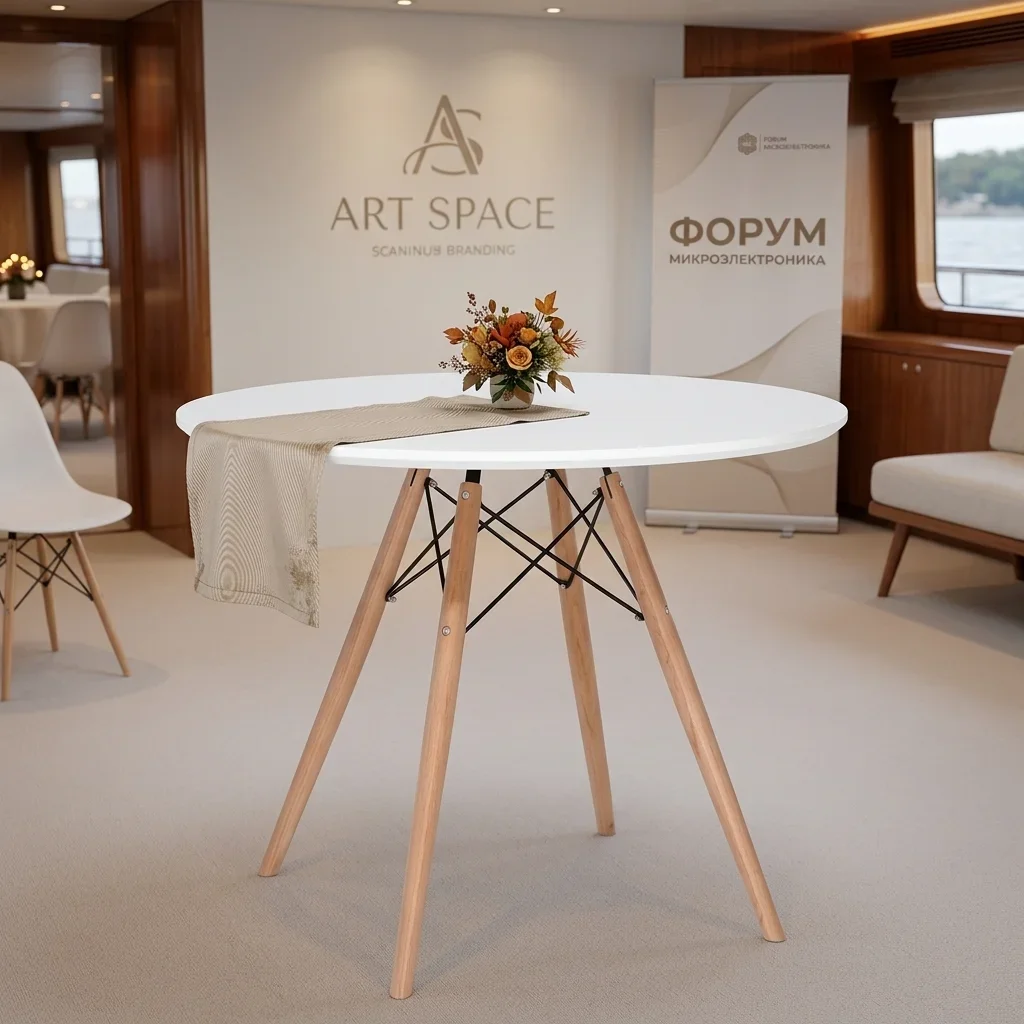 Аренда Белый банкетный стол Eames Style в Сочи
