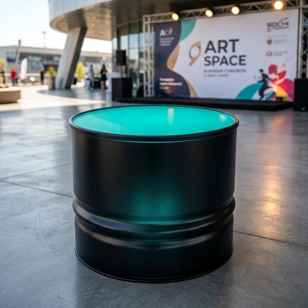 Аренда Белый журнальный стол Barrel Table в Сочи