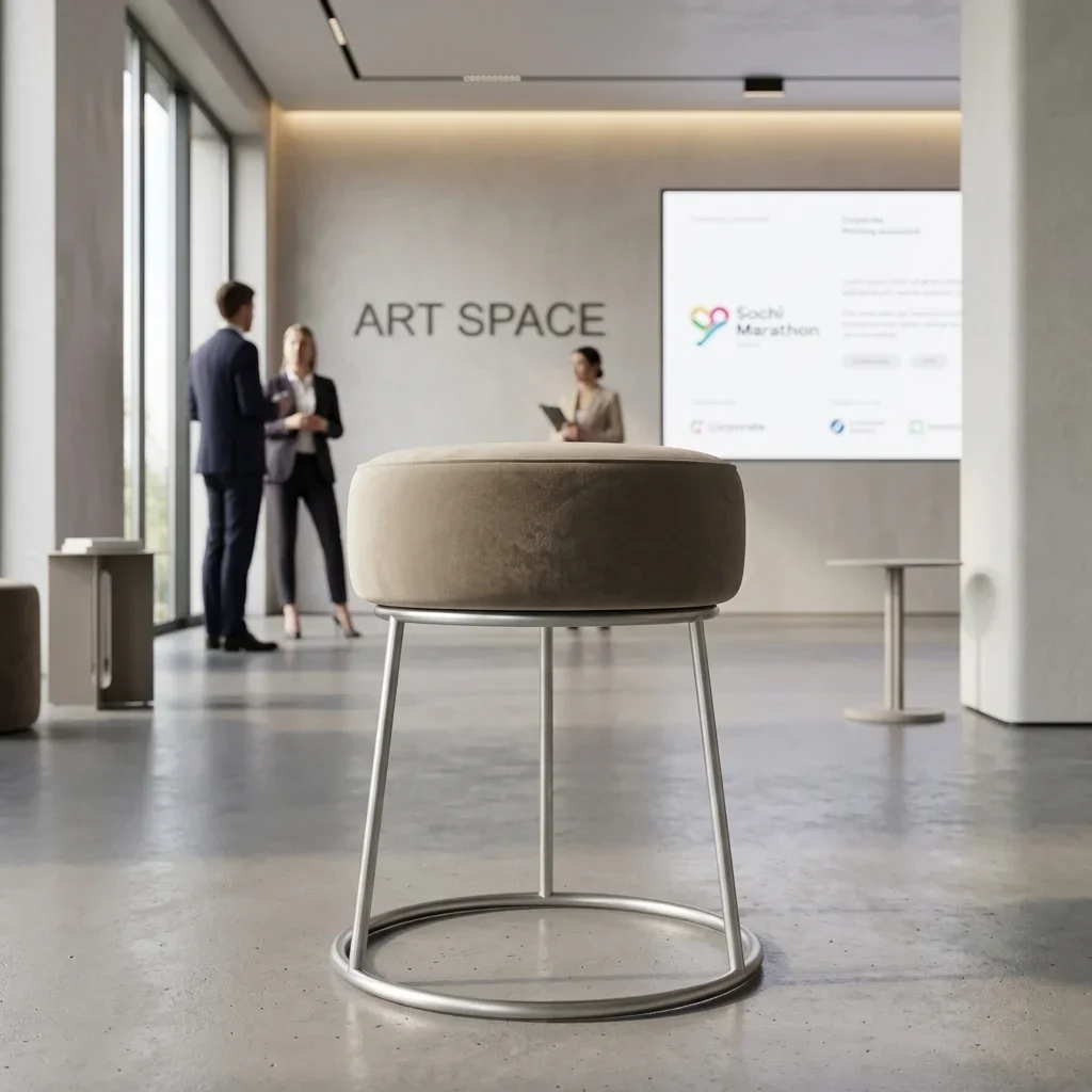 Аренда бежевого пуфа в Сочи — заказать в ART SPACE