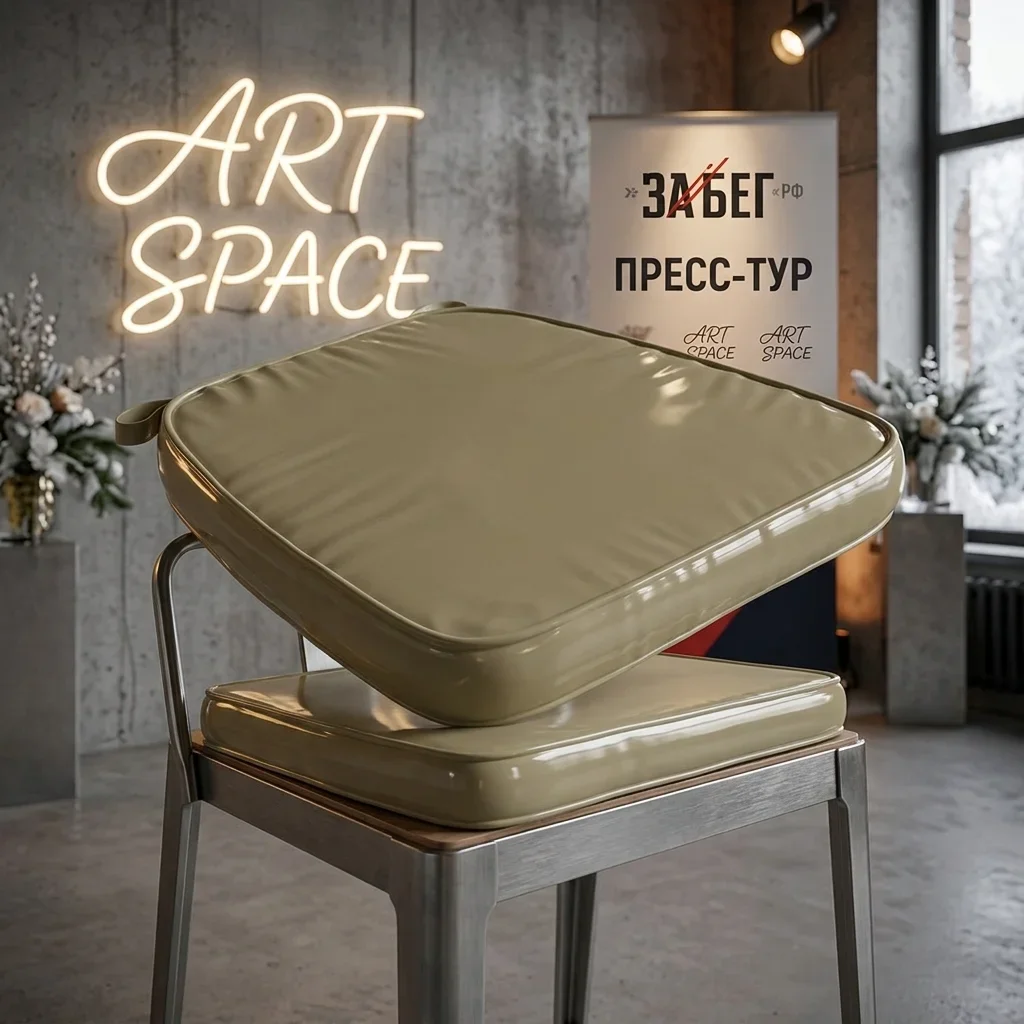Аренда бежевой подушки на стул Лаунж в Сочи от ART SPACE