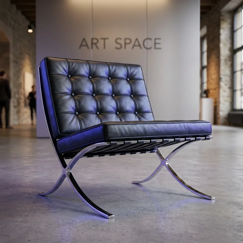 Аренда черного кресла Barcelona в Сочи | ART SPACE