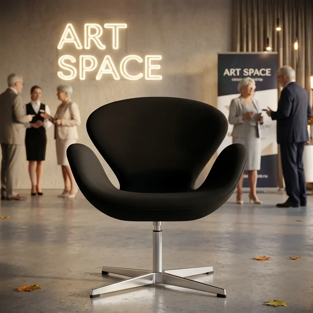 Аренда черного кресла Swan в Сочи | ART SPACE