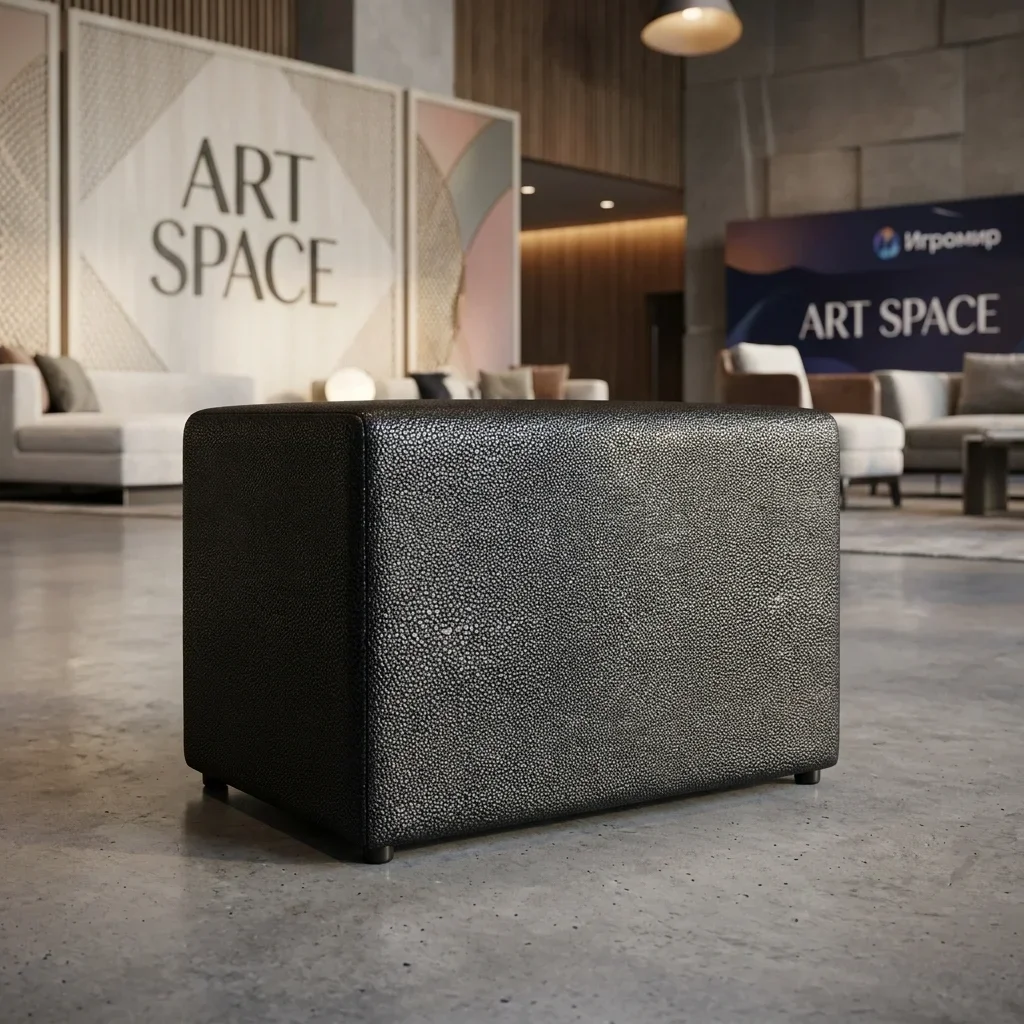 Аренда черного пуфа в Сочи — ART SPACE