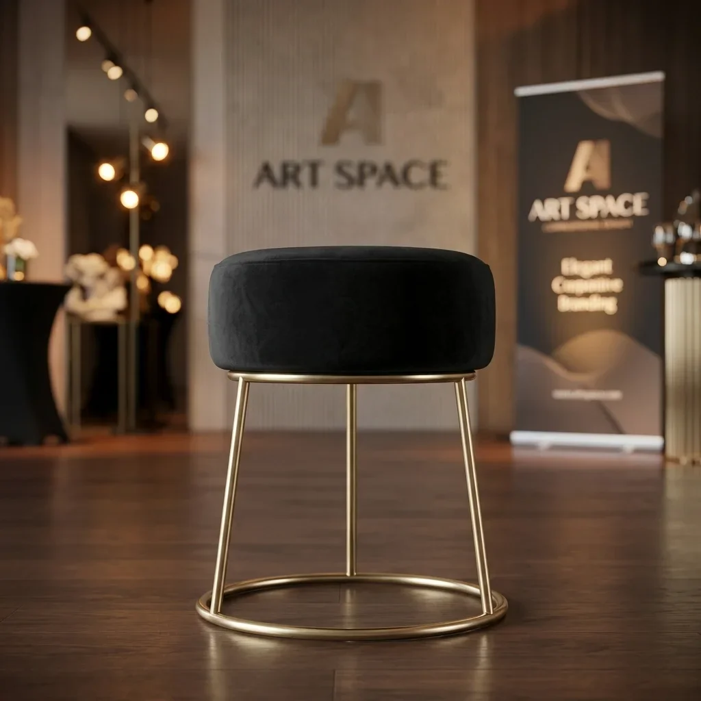 Аренда черного пуфа в Сочи от ART SPACE