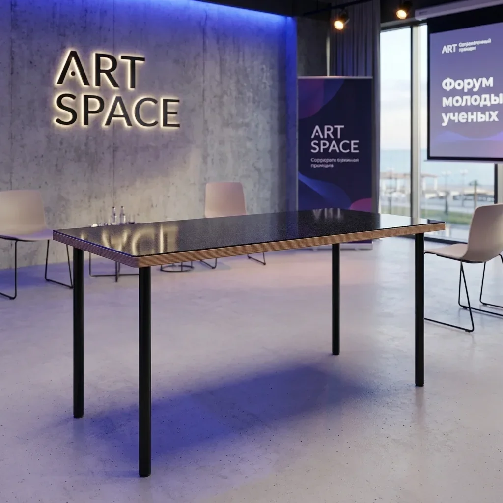 Аренда черного стола Mid Black в Сочи — ART SPACE