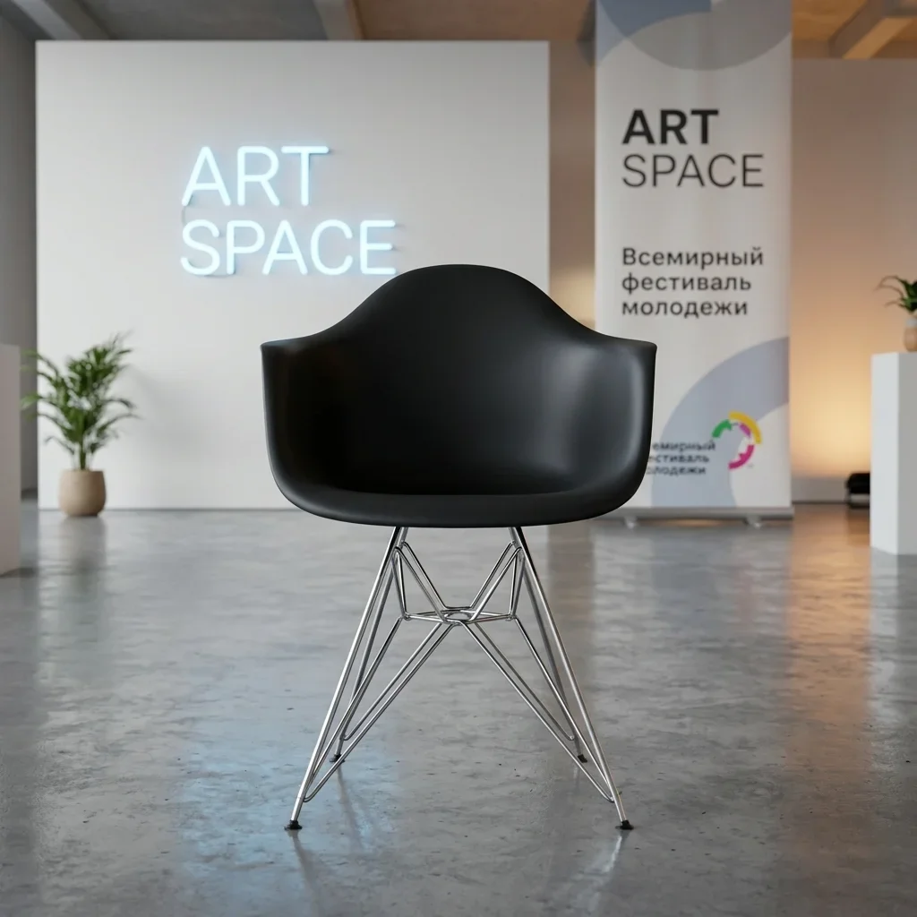 Аренда черного стула Eames DAR в Сочи