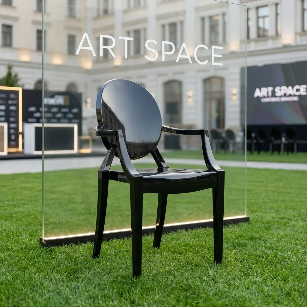 Аренда черного стула Ghost в Сочи — ART SPACE