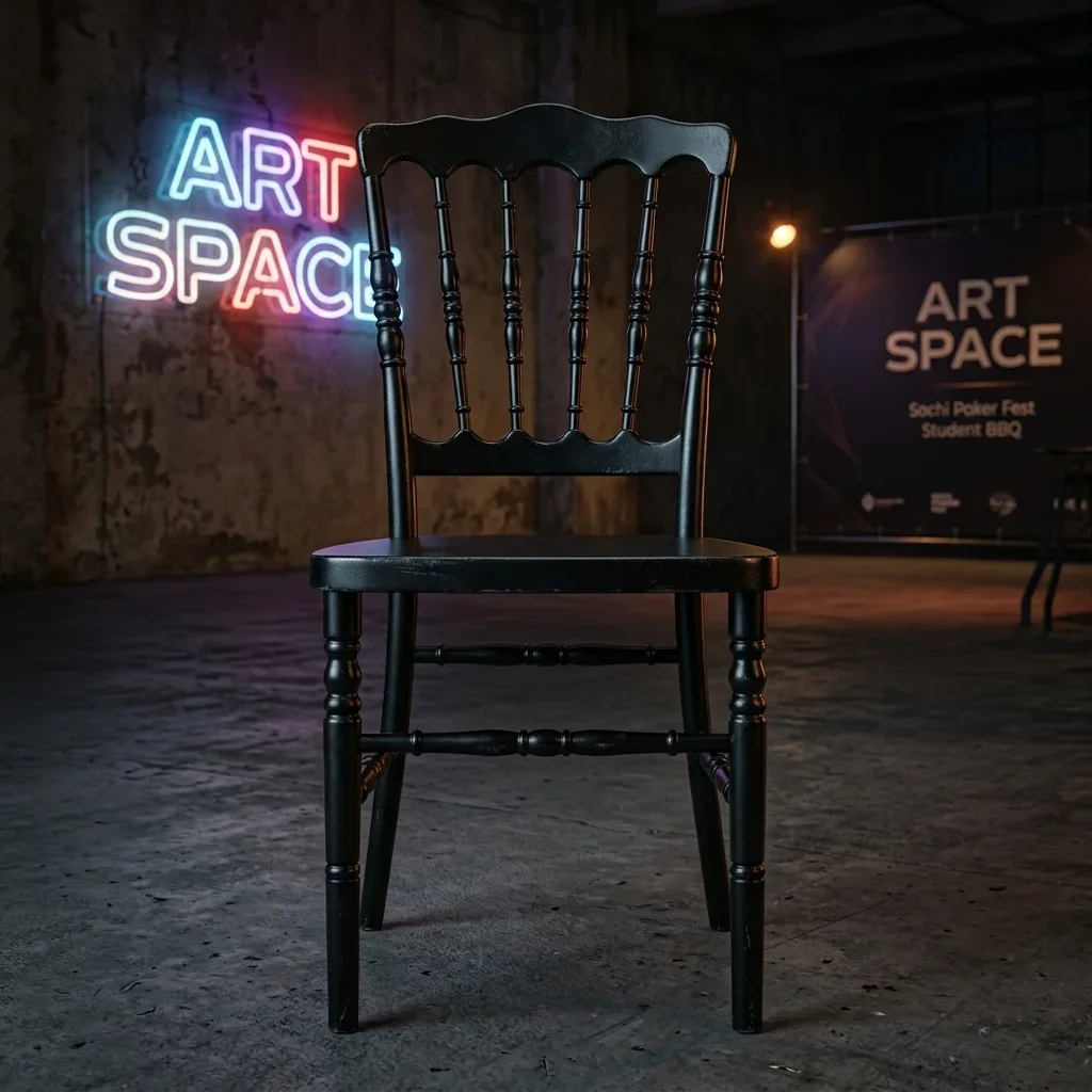 Аренда черного стула Наполеон в Сочи | ART SPACE