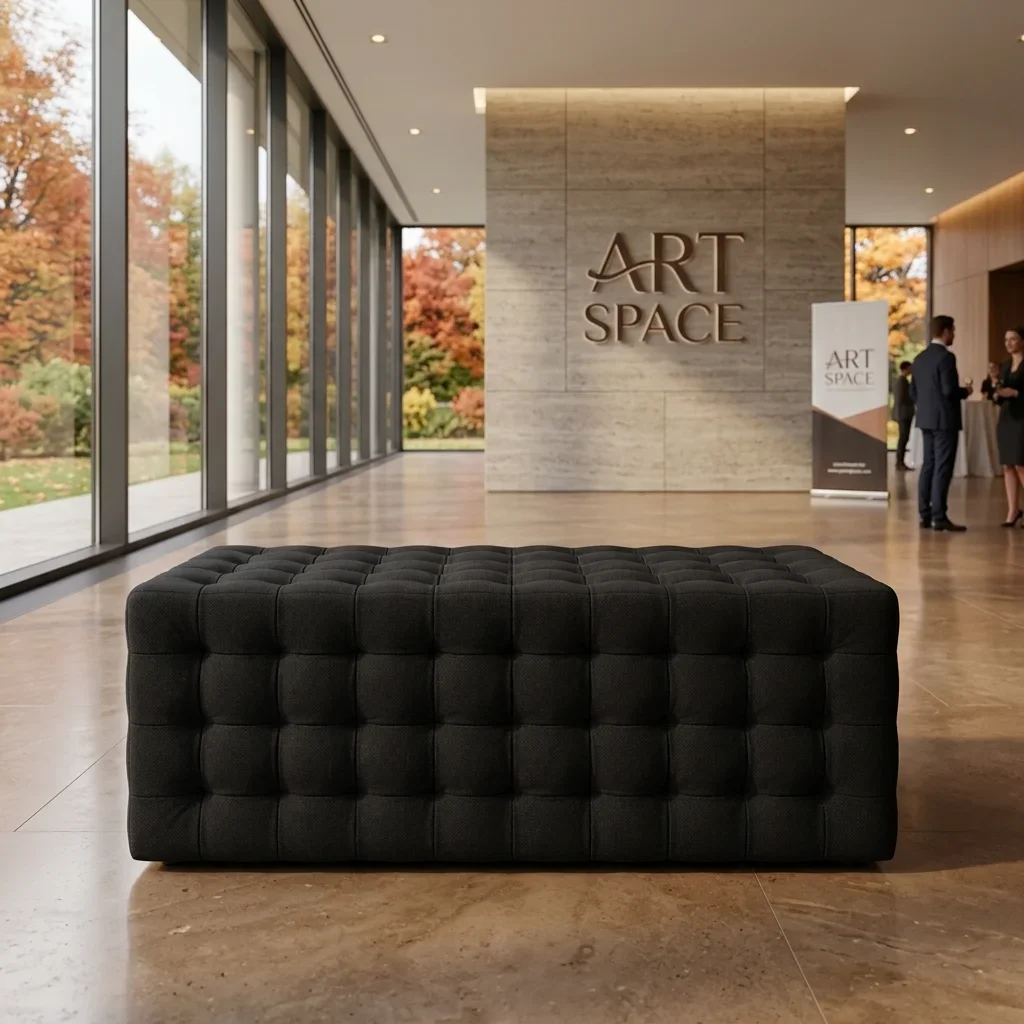Аренда черной банкетки в Сочи от ART SPACE