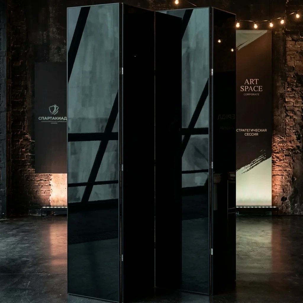 Аренда черной ширмы в Сочи — ART SPACE