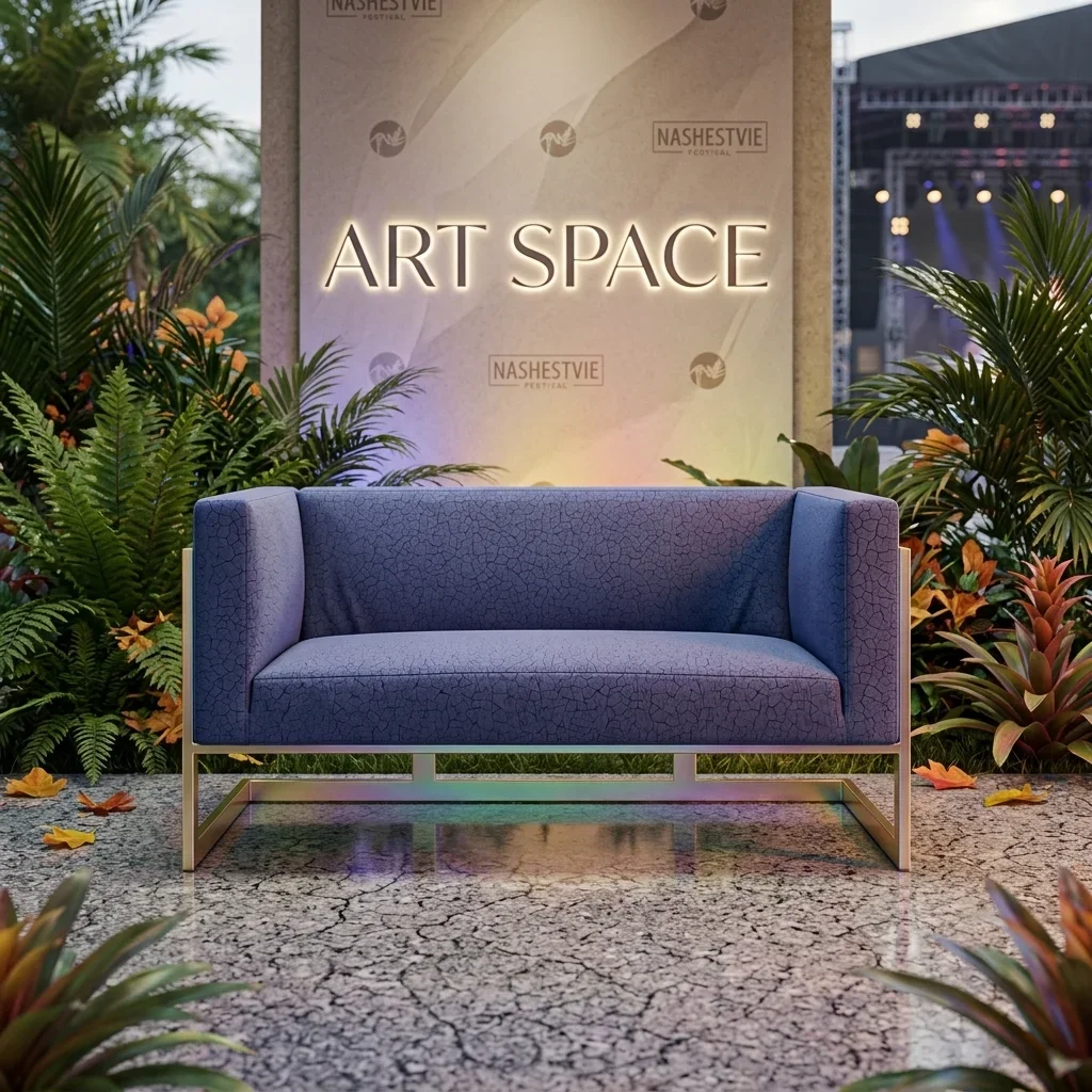 Аренда двухместного белого дивана в Сочи | ART SPACE