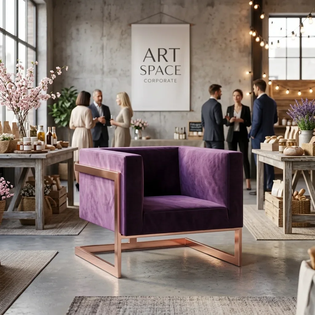 Аренда фиолетового кресла в Сочи от ART SPACE
