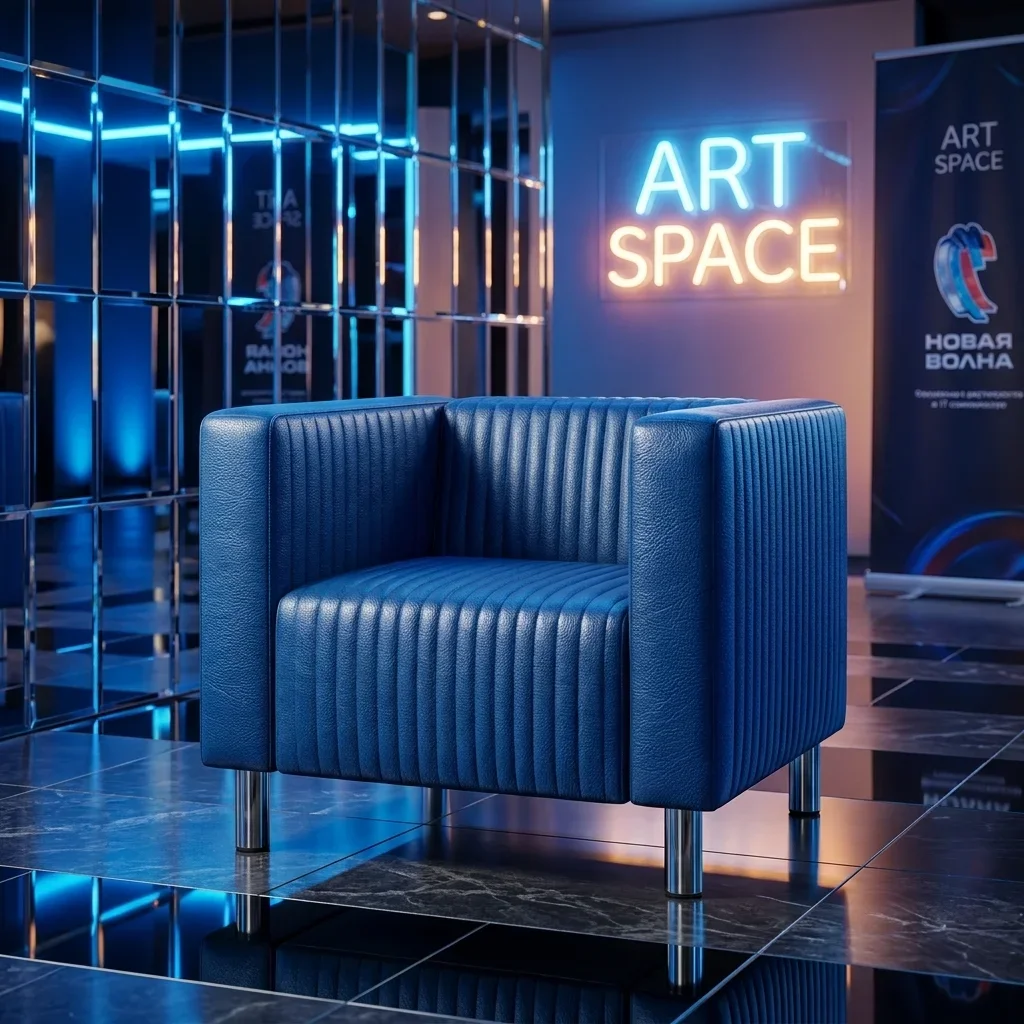 Аренда компактного черного кресла в Сочи от ART SPACE