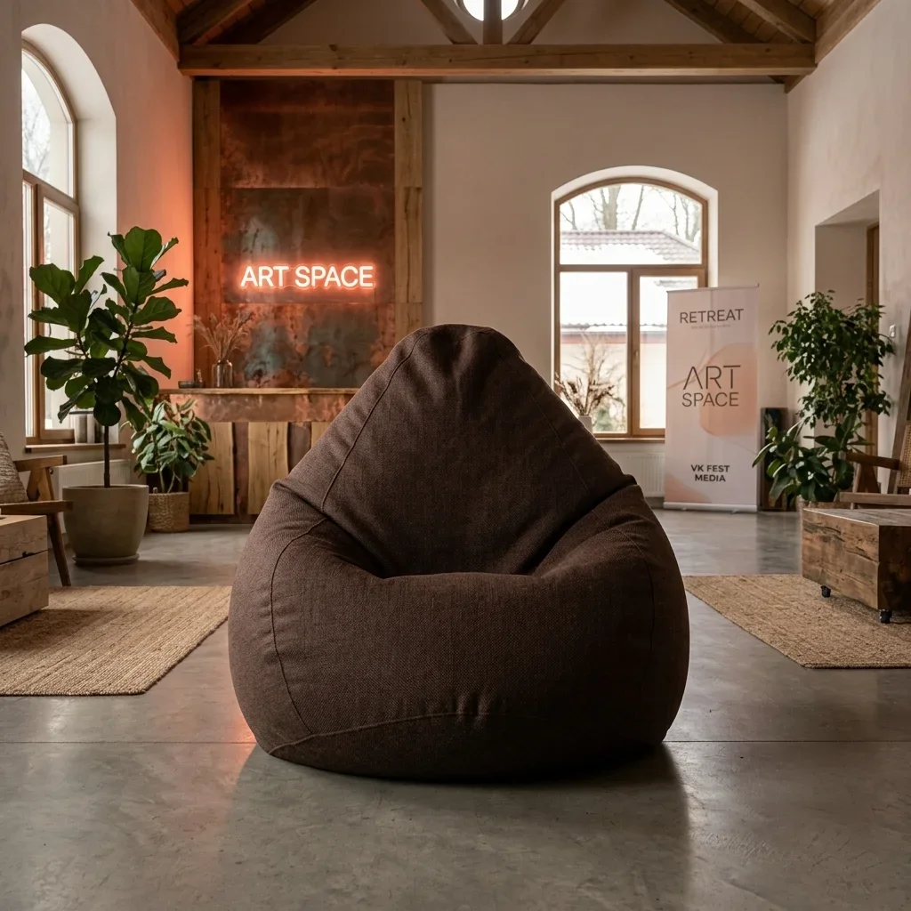 Аренда коричневого кресла-мешка в Сочи: заказать в ART SPACE