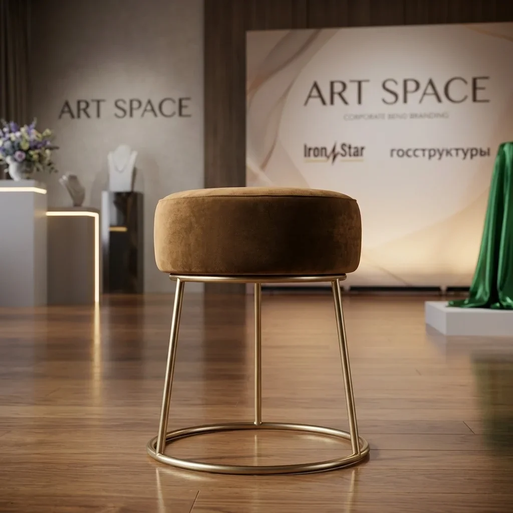 Аренда коричневого пуфа в Сочи: стильная мебель ART SPACE
