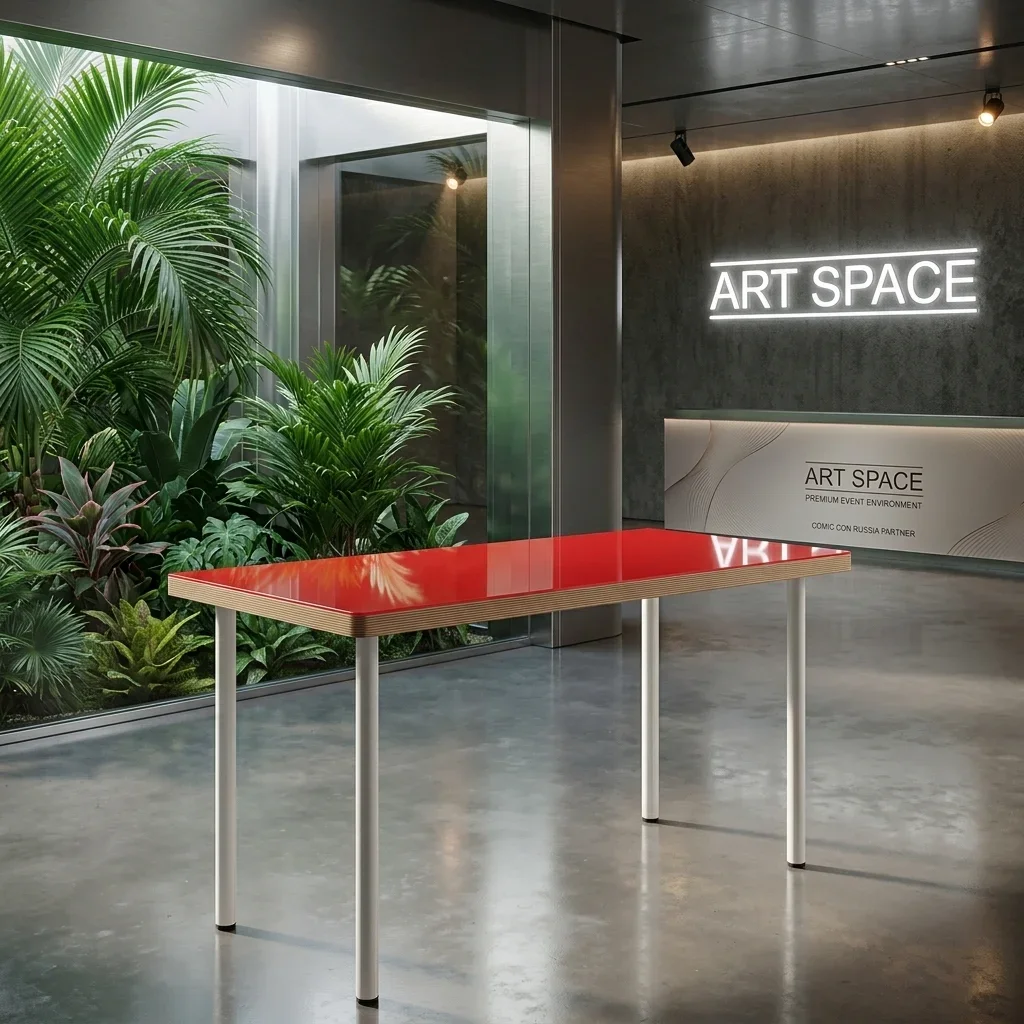 Аренда красно-белого стола в Сочи | ART SPACE
