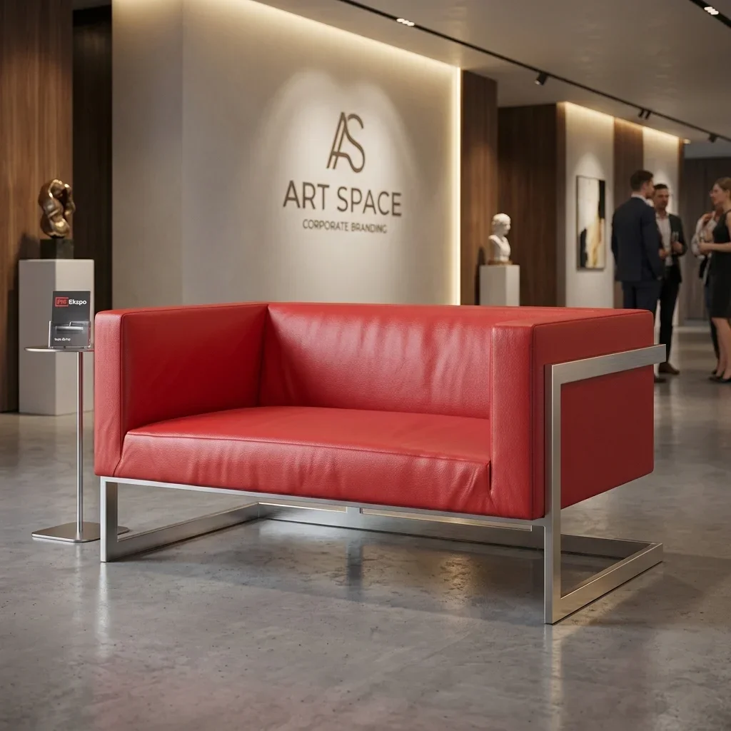 Аренда красного двухместного дивана в Сочи — ART SPACE