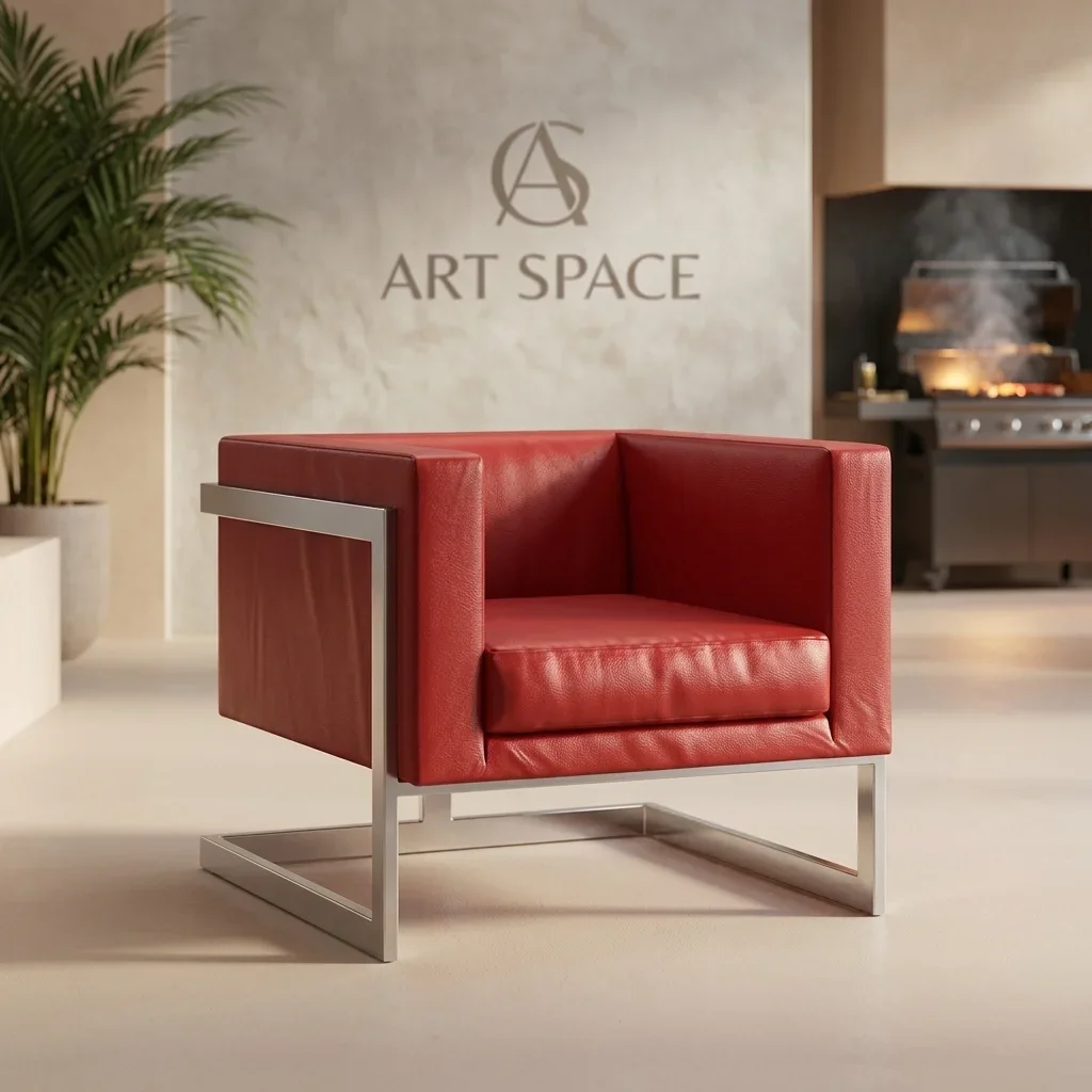 Аренда красного кресла в Сочи — прокат мебели в ART SPACE