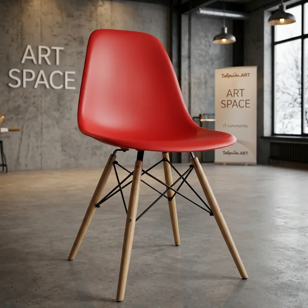 Аренда красного стула Eames Style в Сочи