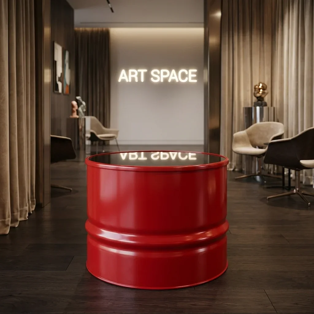Аренда красного журнального стола Barrel в Сочи — ART SPACE