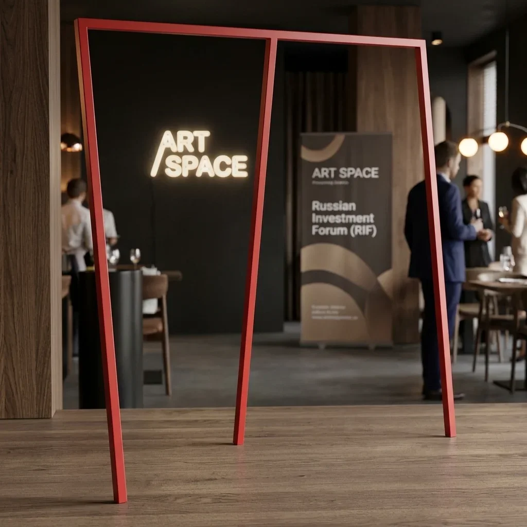 Аренда красной напольной вешалки в Сочи — заказать в ART SPACE