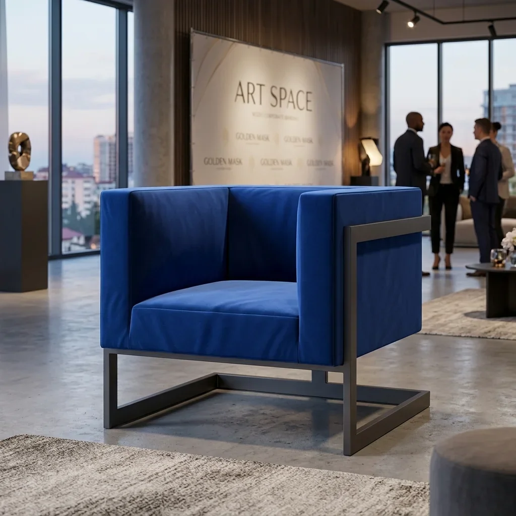 Аренда кресла Andrian Blue & Graphite в Сочи