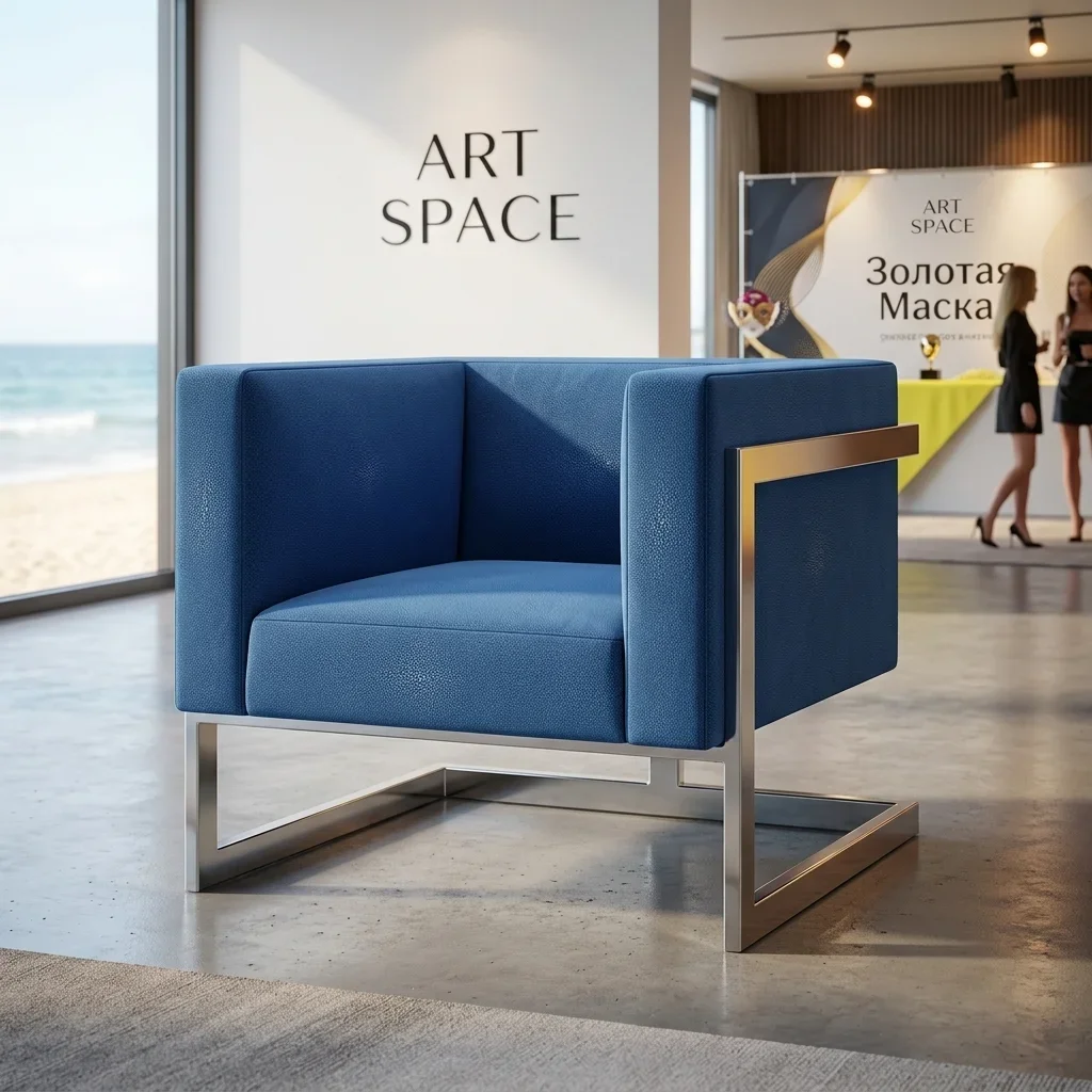 Аренда кресла Andrian Silver Blue в Сочи — ART SPACE