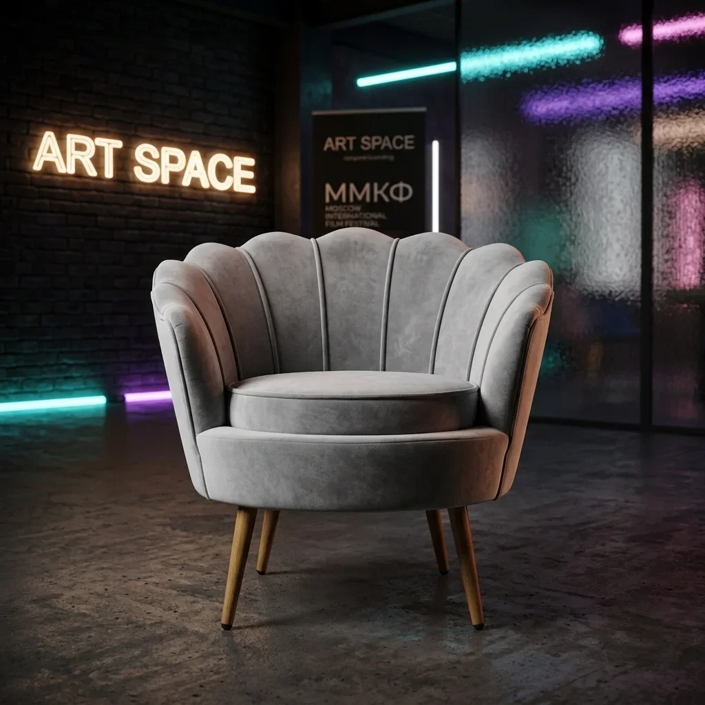 Аренда кресла Shell Grey в Сочи — заказать в ART SPACE