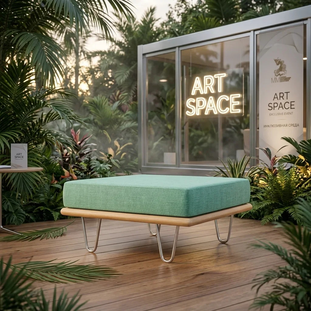 Аренда мятного пуфа в Сочи: стильный лаунж от ART SPACE
