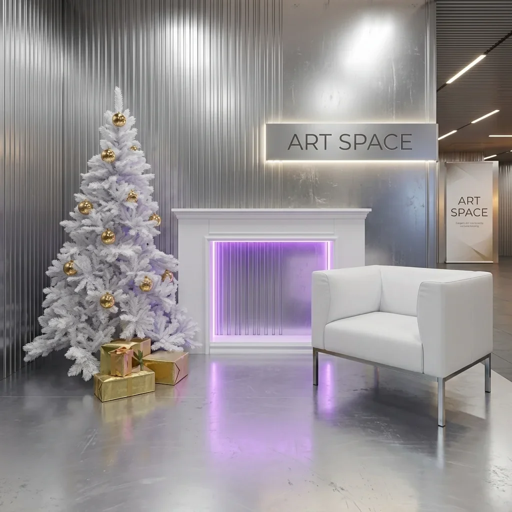 Аренда новогодней фотозоны Hi-tech в Сочи | ART SPACE