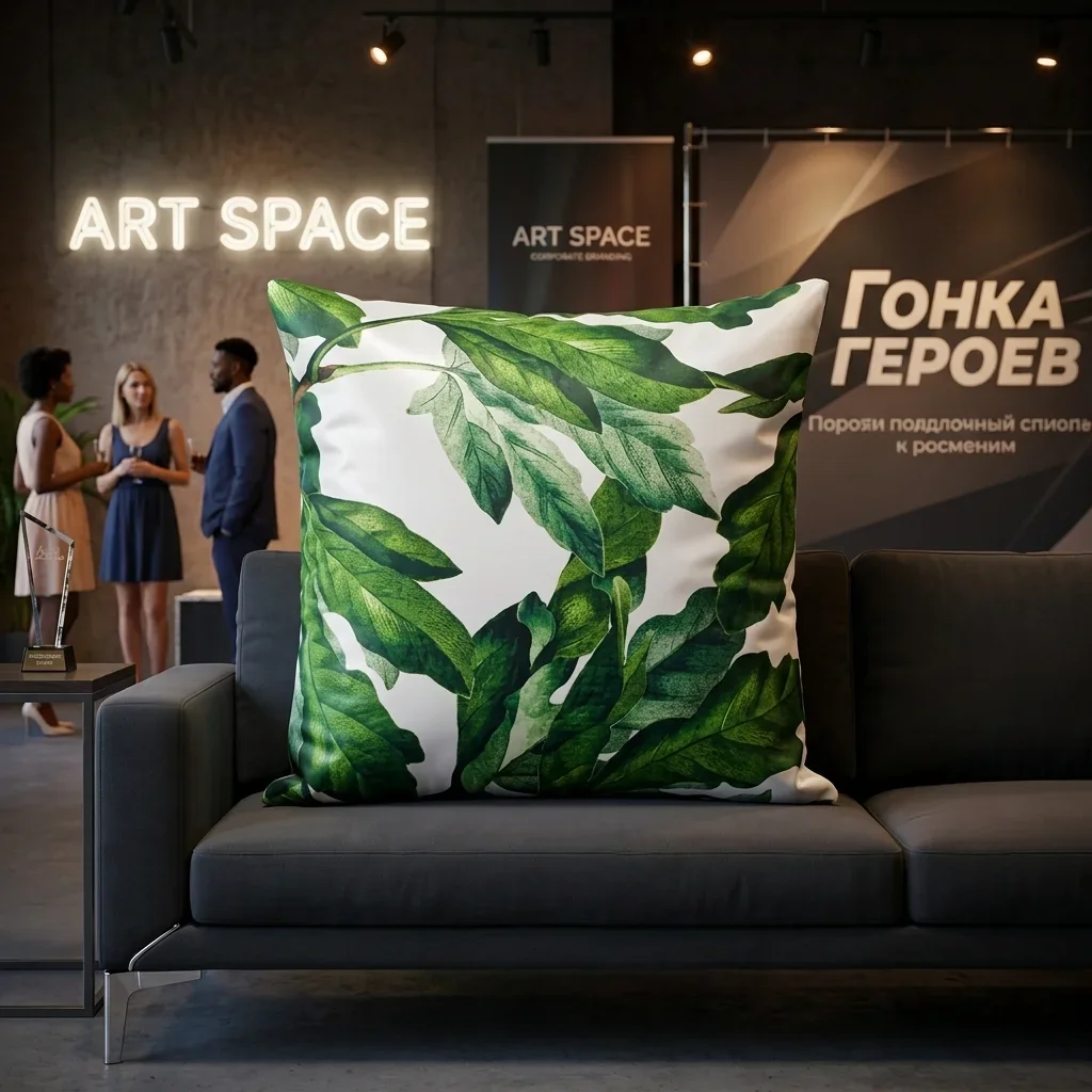 Аренда подушки Leaf в Сочи: заказать декор в ART SPACE