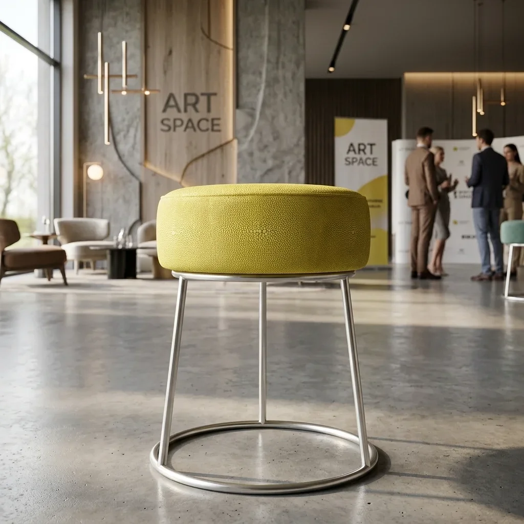 Аренда серебристого пуфа в Сочи: заказать в ART SPACE