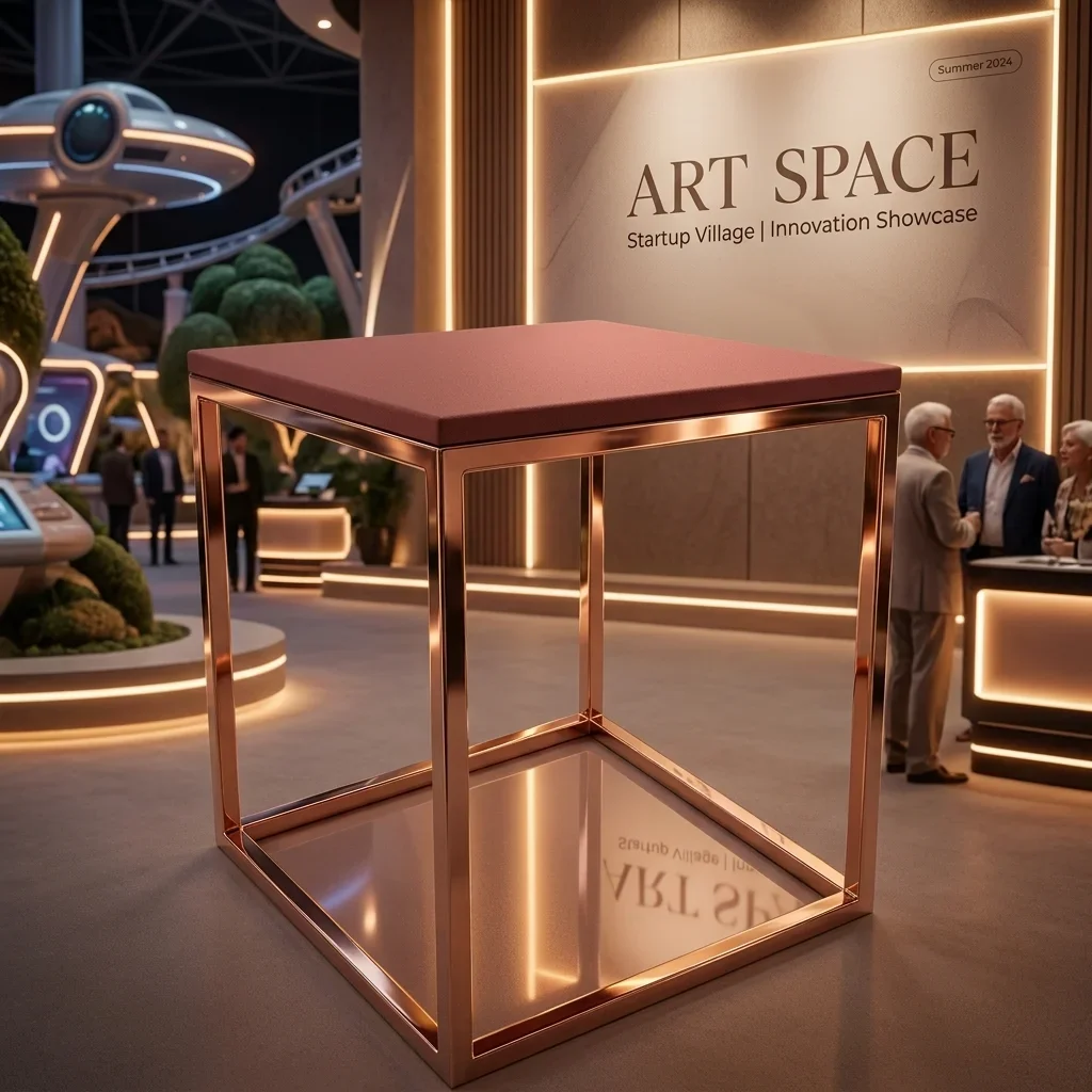Аренда Серебристый стол-консоль в Сочи | ART SPACE