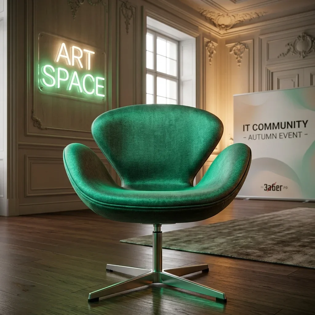 Аренда серого кресла Swan Lux в Сочи — заказать в ART SPACE