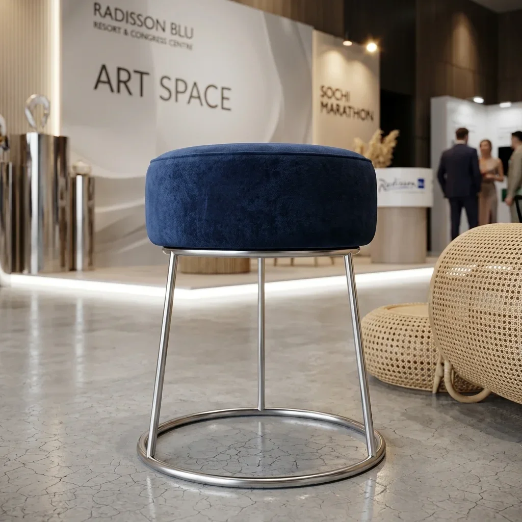 Аренда синего пуфа в Сочи от ART SPACE