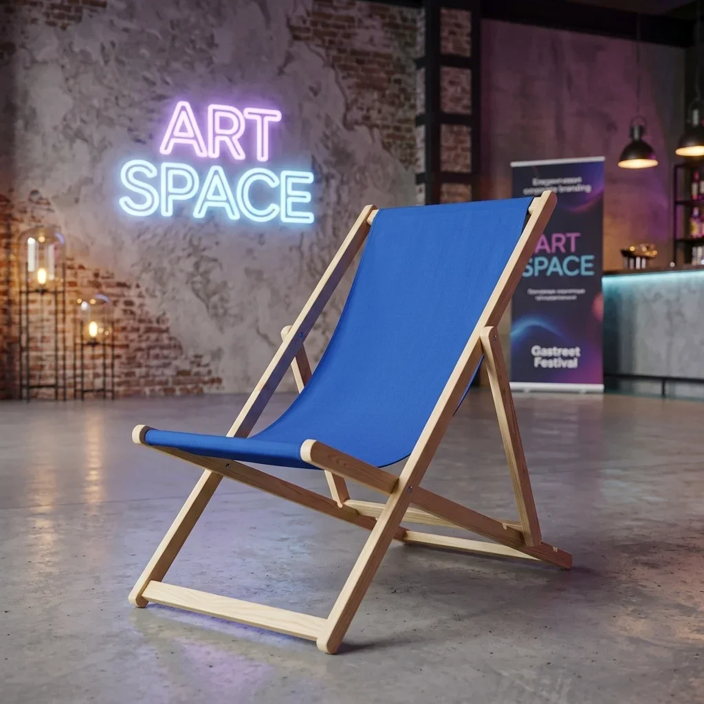 Аренда синего шезлонга в Сочи — ART SPACE в Grand Karat Sochi