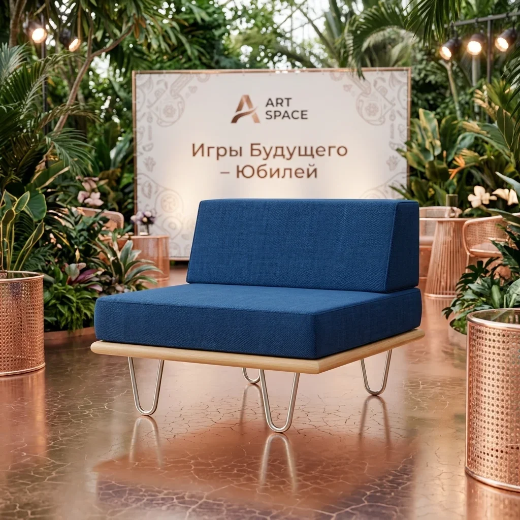 Аренда синей модульной секции в Сочи | ART SPACE