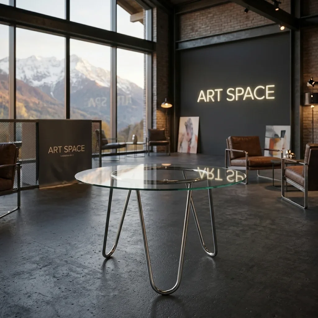 Аренда стеклянного журнального стола в Сочи от ART SPACE