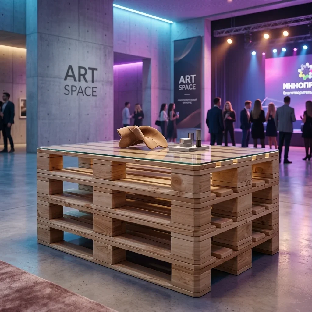 Аренда стола из паллет в Сочи — прокат мебели ART SPACE