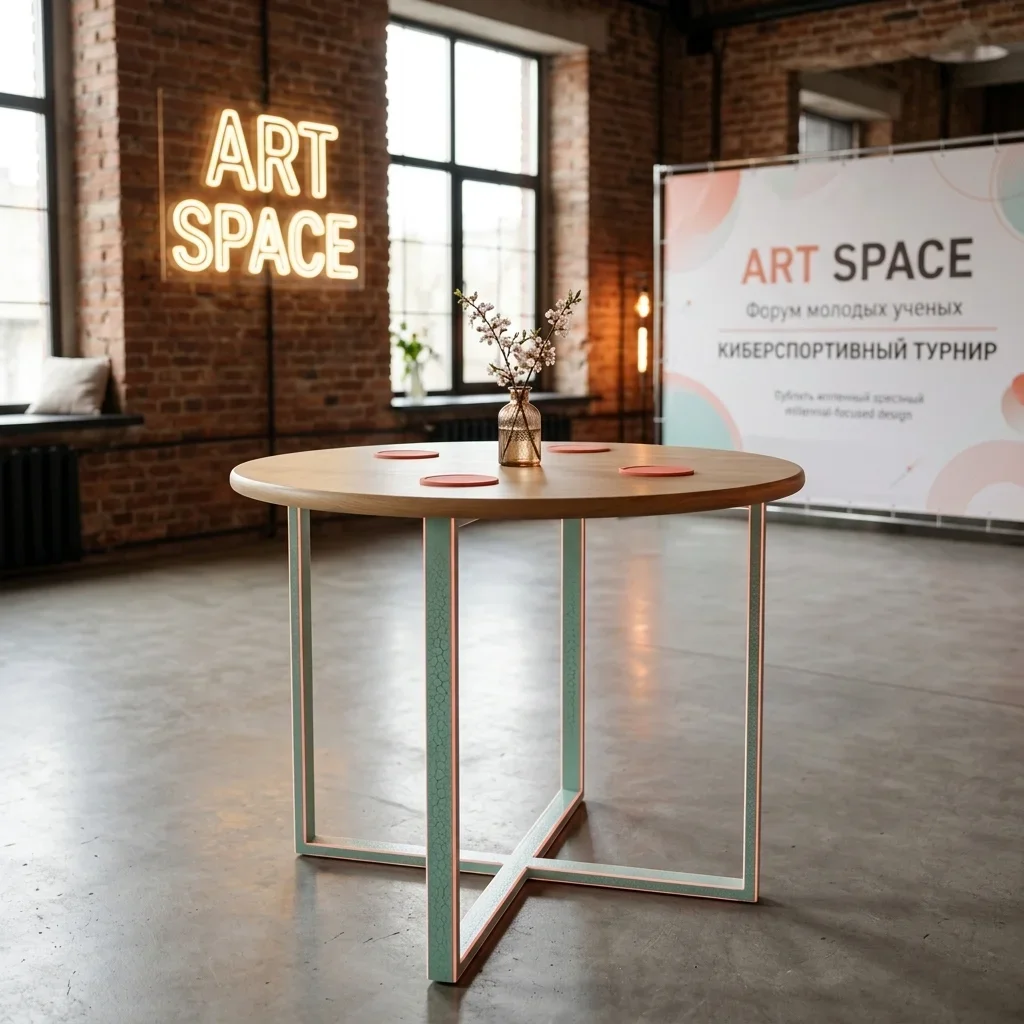 Аренда зеленого банкетного стола в Сочи — ART SPACE