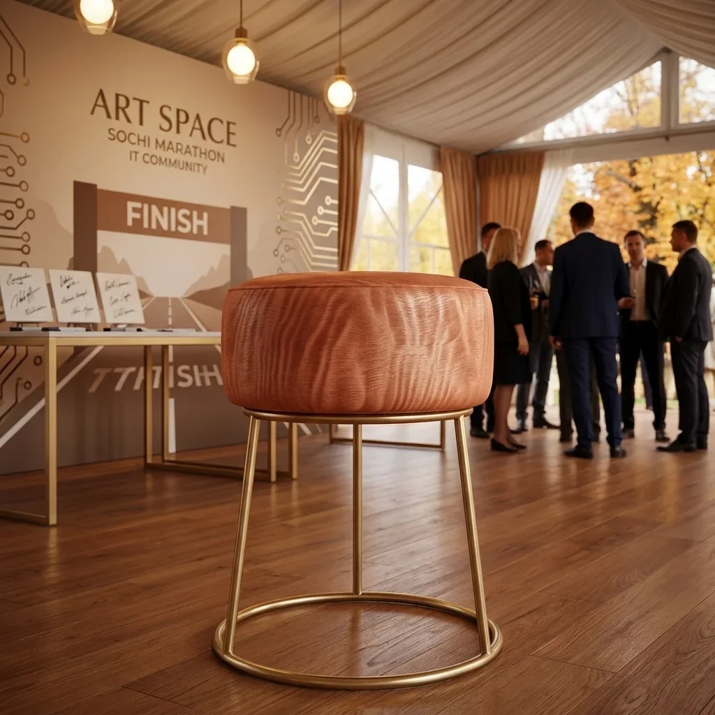 Аренда зеленого пуфа в Сочи — ART SPACE