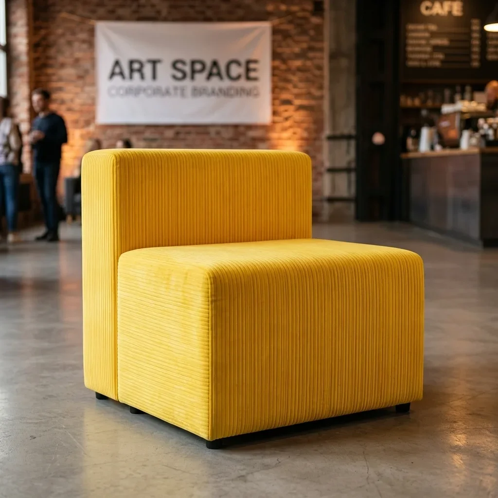 Аренда Желтая модульная секция Block в Сочи | ART SPACE