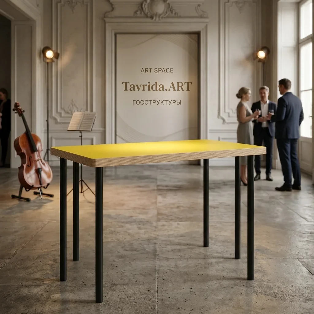 Аренда желтого стола Uno Yellow & Black в Сочи