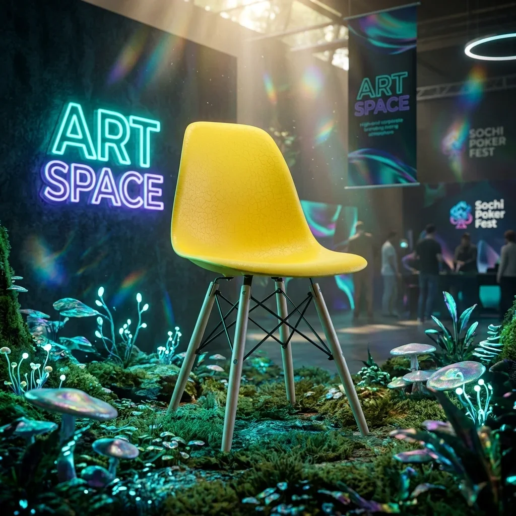 Аренда желтого стула Eames в Сочи от ART SPACE