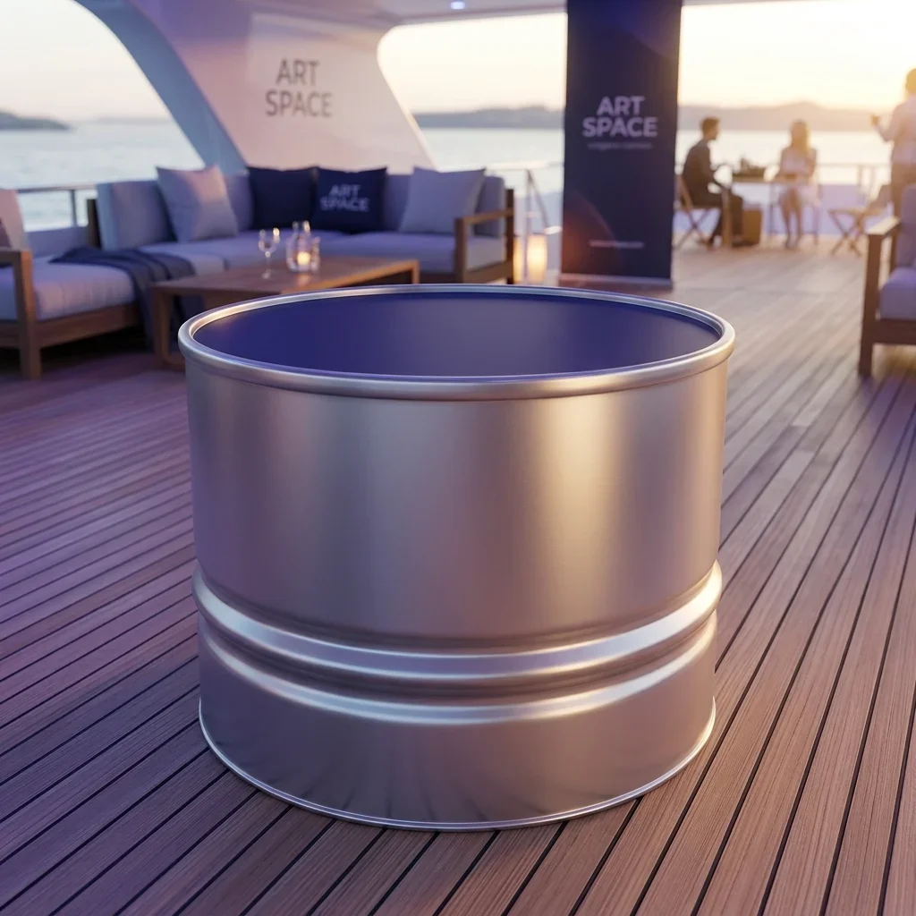 Аренда журнального стола Barrel Table Silver в Сочи